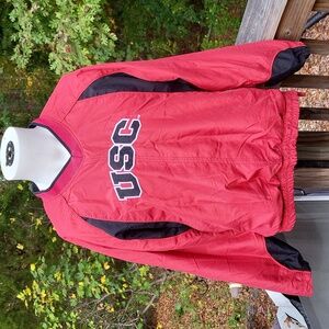 Boy's USC Gamecocks starter shirt, garnet, black, embroidered, sz L 16-18